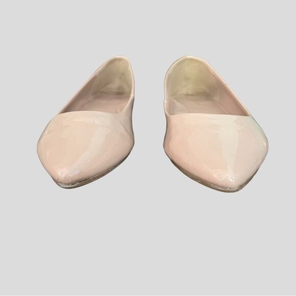 BCBGeneration Womens Ballet Flats Size 10B Millie Smooth Patent Shoes Neutral - Picture 3 of 10